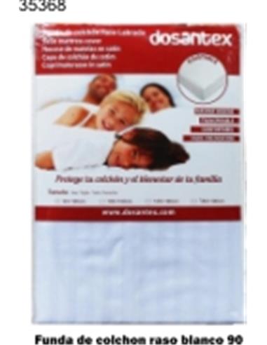 FUNDA COLCHON RASO BL 90CM