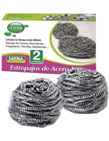 ESTROPAJO ACERO 2PZAS PAMEX