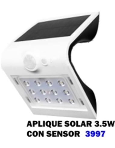 lamapara  APLIQUE SOLAR 3.5W 430L BL SENSOR