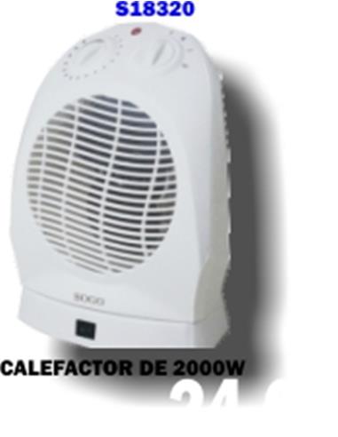 S CALEFACTOR C/VENTILADOR 2000W SOGO 32727