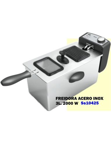 S FREIDORA ACERO INOX 3L 2000W SOGO