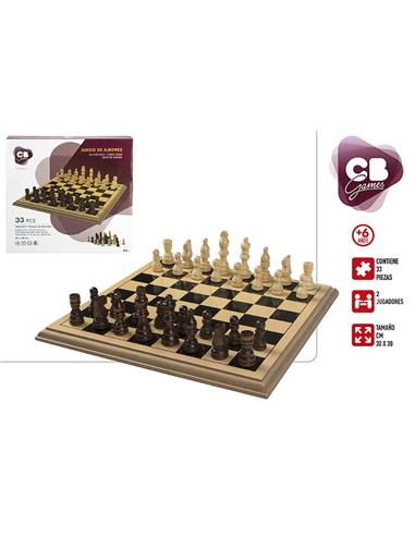 J AJEDREZ MADERA +6A 36350