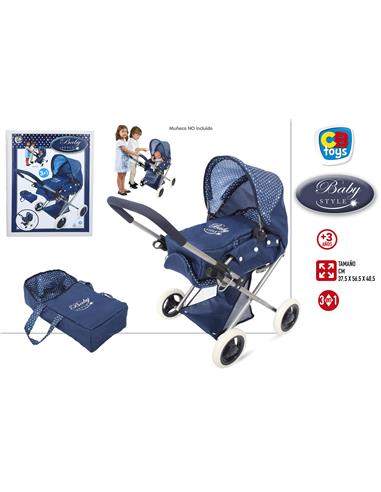 J CARRITO MUÑECA 3X1 AZUL 449213