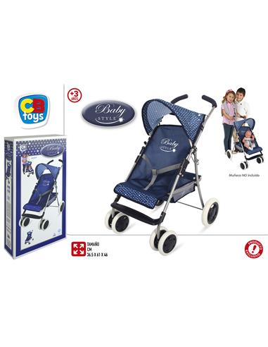 J CARRITO MUÑECA AZUL 49176