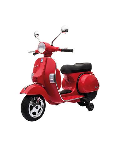 J ELECTRICO MOTO VESPA 12V ROJA