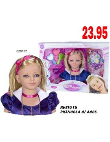 J MUÑECA  BUSTO TU PRINCESA MAQUILLAJE