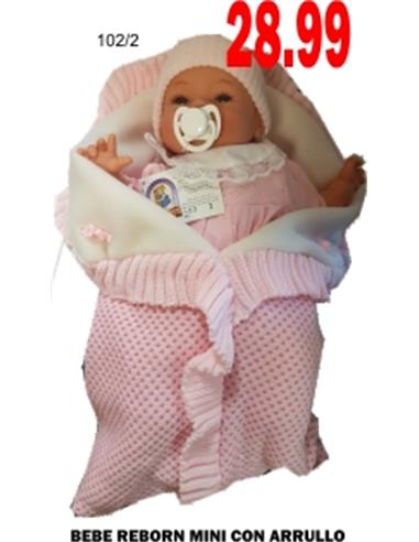 J MUÑECO  BEBE REBORN MINI C/ARRULLO