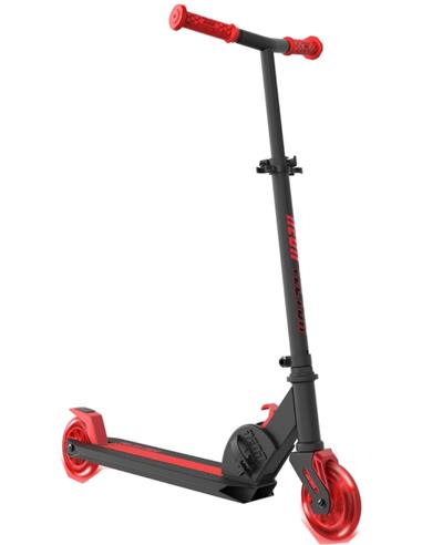 J PATINETE PLEGABLE ROJO LUCES TURBO LED
