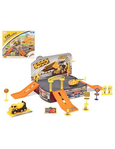 J PISTA COCHES C/RAMPA CITY TRUCK 42107