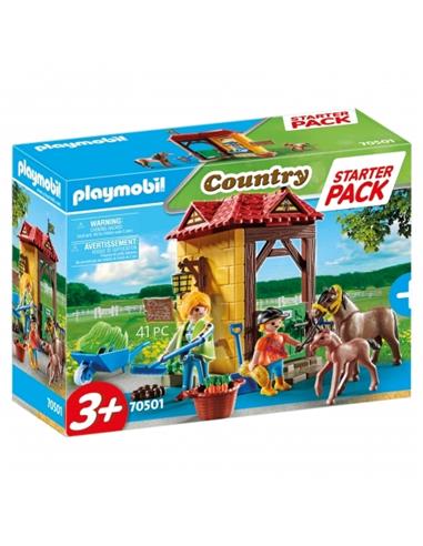 J PLAYMOBIL GRANJA CABALLOS