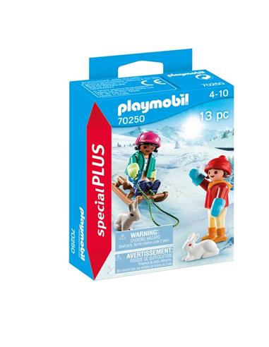 J PLAYMOBIL NIÑOS C/TRINEO