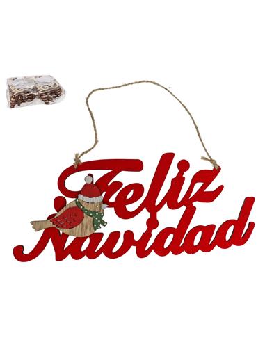 A CARTEL FELIZ NAVIDAD PAJARO