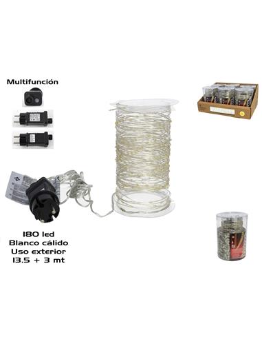 A LUCES  GUIRNALDA 180LED CALIDO EXT 13.5+3M