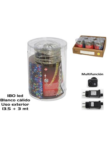 A LUCES  GUIRNALDA 180LED MULTICOLOR EXT 47633