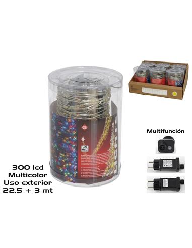 A LUCES  GUIRNALDA 300LED MULTICOLOR EXT 22.5+3M