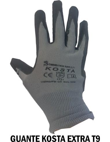 GUANTES NITRILO NAYLON AZUL T10