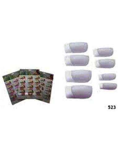 UÑAS ARTIFICIALES LISAS TRANSPARENTES