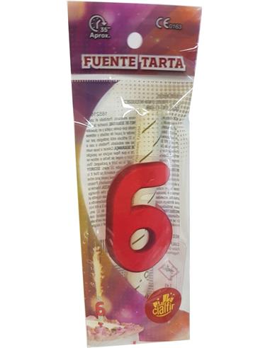 VELA CUMPLEAÑOS BENGALA Nº6