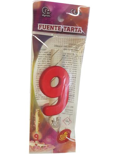 VELA CUMPLEAÑOS BENGALA Nº9