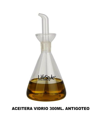 ACEITERA VIDRIO ANTIGOTEO 300ML 14539